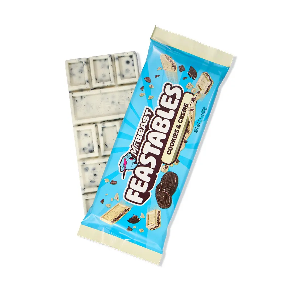 Feastables cookies creme 2.1oz