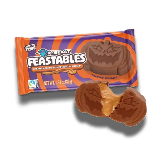 Feastables creamy peant butter hallowen